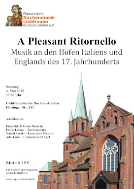 A Pleasant Ritornello - Musik an den Höfen Italiens und Englands des 17. Jahrhunderts